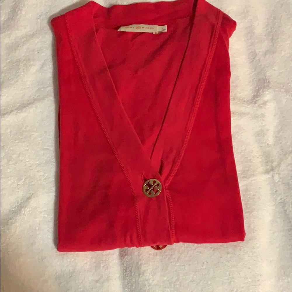 Tory burch red sweater